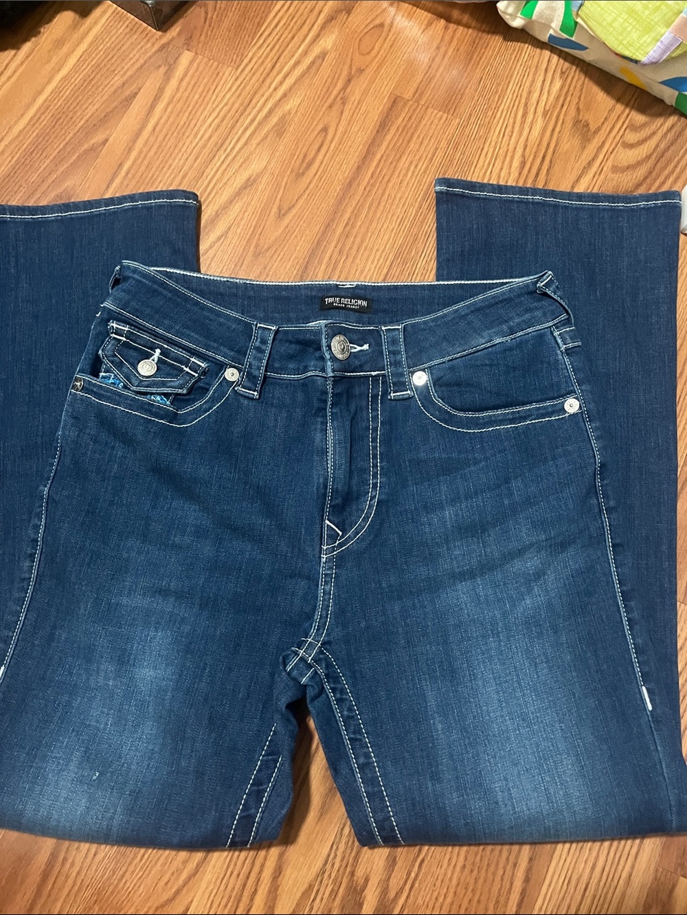 True Religion Women's Dark Indigo Bootcut Jeans